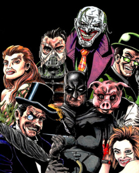 Obra contemporánea nombrada « Gotham », Hecho por LUCAS