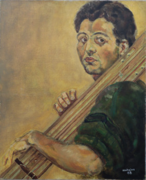 Obra contemporánea nombrada « Autoportrait de Mohsine (1988) », Hecho por MOHSINE