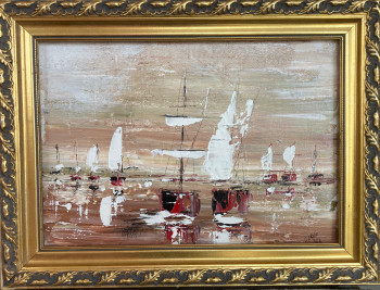 Obra contemporánea nombrada « Ocre marine », Hecho por ERNIE