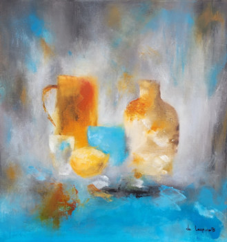 Obra contemporánea nombrada « Nature Morte », Hecho por NADINE DE LESPINATS