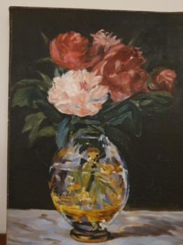 Obra contemporánea nombrada « Les fleurs de Manet copie », Hecho por NURY LAURENCE