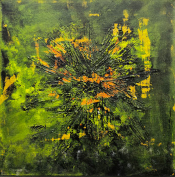 Obra contemporánea nombrada « Flower », Hecho por HERVE SOUFFI
