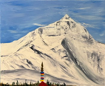 Obra contemporánea nombrada « L'EVEREST, tout est possible... ou presque », Hecho por JEAN PIERRE SALLE