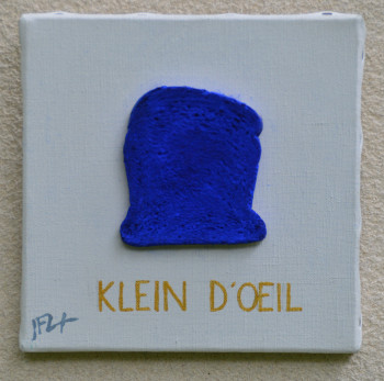 Obra contemporánea nombrada « Toast en hommage à Yves Klein », Hecho por JEAN-FRANçOIS LESENFANS