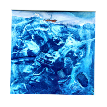 Obra contemporánea nombrada « Haute mer », Hecho por JEAN-FRANçOIS LESENFANS