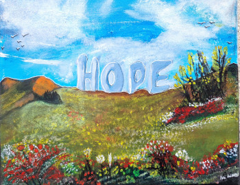 Obra contemporánea nombrada « Hope », Hecho por ROSE GUIHARD