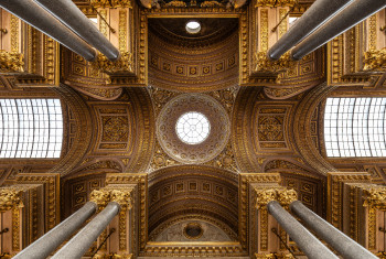 Obra contemporánea nombrada « Plafond de la Galerie des Batailles - Versailles », Hecho por CHRISTIAN SKIADA