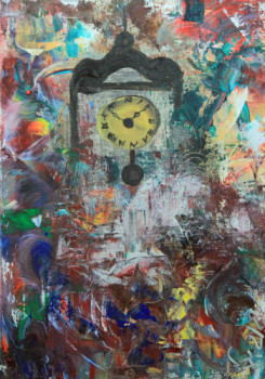 Obra contemporánea nombrada « Time », Hecho por JJNELLY