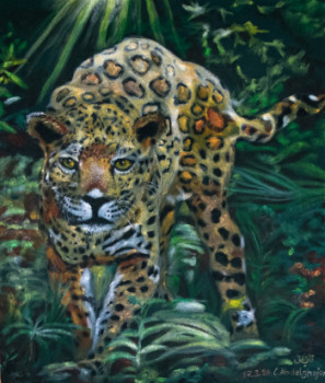 Obra contemporánea nombrada « Jaguar », Hecho por ABDELGHAFAR