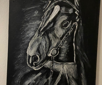 Obra contemporánea nombrada « Cheval », Hecho por T’ANINA