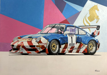 Obra contemporánea nombrada « PORSCHE 911 GT2 EVO 2 », Hecho por REBER KAROL