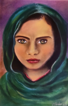 Obra contemporánea nombrada « Jeune fille Pakistanaise », Hecho por CLICKART+