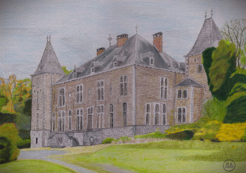 Obra contemporánea nombrada « Le château de Grune. », Hecho por PIRDESSINS