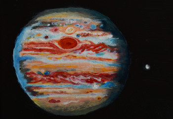 Obra contemporánea nombrada « Jupiter », Hecho por ABDELGHAFAR