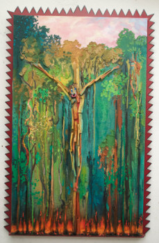 Obra contemporánea nombrada « Forêt Christique », Hecho por JEAN-FRANçOIS LESENFANS