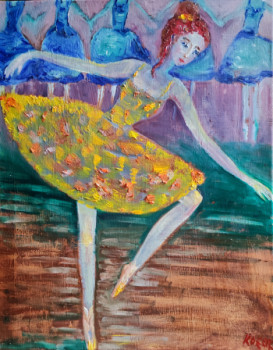 Obra contemporánea nombrada « Ballerine ballerina principale », Hecho por KOZAR