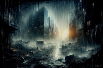 Obra contemporánea nombrada « Inondation », Hecho por BATTOIA OU LE CAPRICIEUX PHOTOGRAPHE