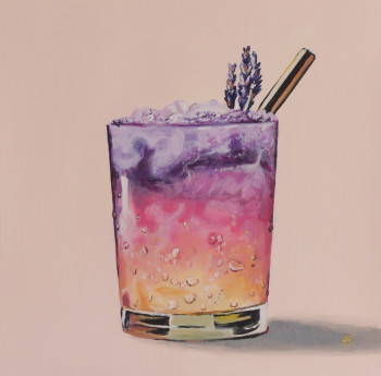 Obra contemporánea nombrada « Instagrammable, The Cocktail Series, H », Hecho por ASUPERNOVA STUDIO