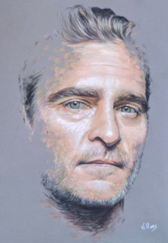 Obra contemporánea nombrada « Joaquin Phoenix », Hecho por THIERRY VILLERS