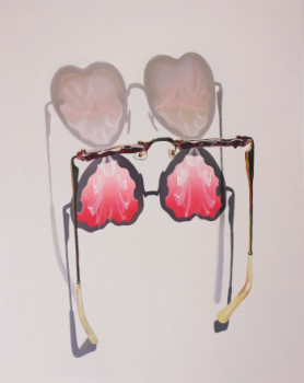 Obra contemporánea nombrada « Heart Shaped Glasses #4 », Hecho por ASUPERNOVA STUDIO