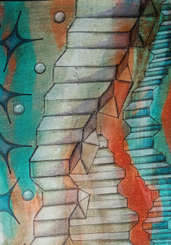 Obra contemporánea nombrada « Stairway to Heaven », Hecho por JUHEWE *