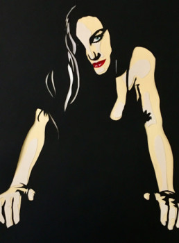 Obra contemporánea nombrada « Féline », Hecho por LISERON