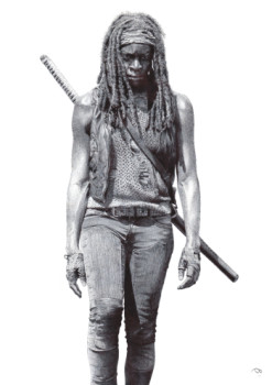 Obra contemporánea nombrada « Michonne Hawthorne », Hecho por TEDDY BELLINO