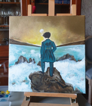 Obra contemporánea nombrada « Le prince Armand face à la mer », Hecho por MISKA DE LUBER