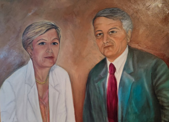 Obra contemporánea nombrada « " Renée et Marc " », Hecho por MARC DANCRE