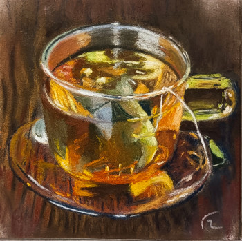 Obra contemporánea nombrada « tea time », Hecho por FRANCIS RIANCHO