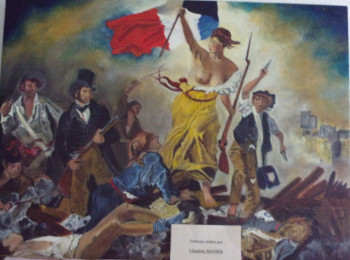 Obra contemporánea nombrada « Liberté guidant le peuple », Hecho por CLAUDINE MANIER