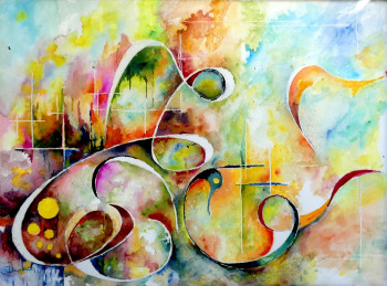 Obra contemporánea nombrada « Boogie-Woogie ( 2) », Hecho por JJOURDAN