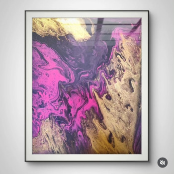 Obra contemporánea nombrada « Acrylmalerei/Fluid Art auf Leinwand », Hecho por AESTHETIC ART