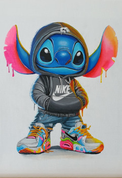 Obra contemporánea nombrada « Stitch », Hecho por CREATIVELINE