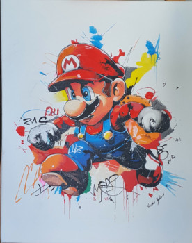 Obra contemporánea nombrada « Mario », Hecho por CREATIVELINE