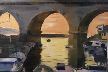 Obra contemporánea nombrada « Vallon des Auffes », Hecho por GOUNDA