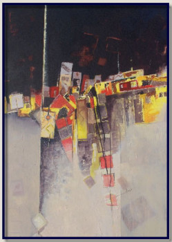 Obra contemporánea nombrada « Peinture 479 », Hecho por DAIDAY