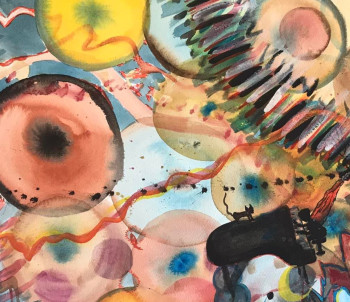Obra contemporánea nombrada « Mizu et la vie », Hecho por BOSHâ
