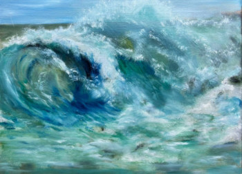 Obra contemporánea nombrada « La vague », Hecho por NATH BRINON