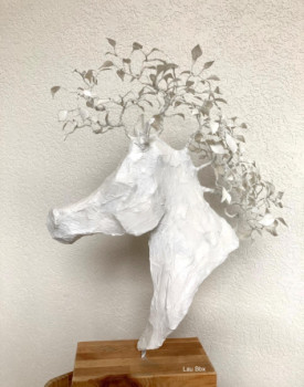 Obra contemporánea nombrada « Equus Sylvestris », Hecho por LAU BARBAUX