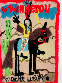 Obra contemporánea nombrada « Winnetou macht weiter », Hecho por ELKEDAG
