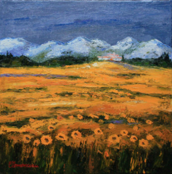 Obra contemporánea nombrada « Orage dans les Alpilles », Hecho por JEAN-FRANçOIS CLEMENCEAU