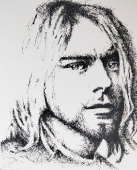 Obra contemporánea nombrada « Kurt », Hecho por M VILI