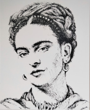 Obra contemporánea nombrada « Frida », Hecho por M VILI