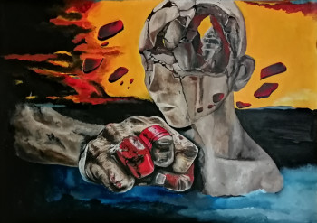 Obra contemporánea nombrada « Détruire », Hecho por SP-ONYA