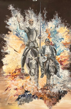 Obra contemporánea nombrada « Don quichotte », Hecho por SANDRA FROUGIER