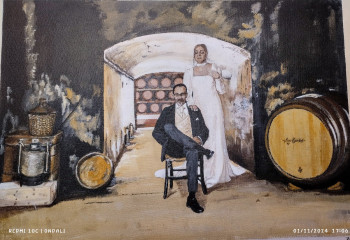 Obra contemporánea nombrada « Boda Carlos Villa (vendido) », Hecho por ANTONIO CERON