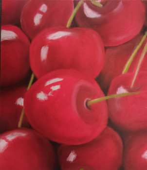 Obra contemporánea nombrada « Les cerises », Hecho por GAëLLE DELIGNIERES