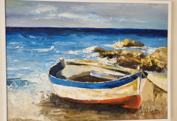 Obra contemporánea nombrada « Vieux barque », Hecho por NOUHA