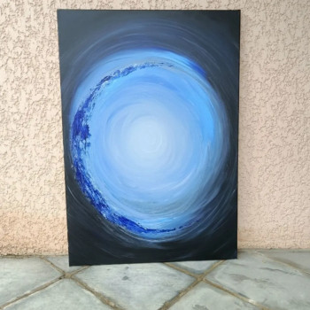 Obra contemporánea nombrada « abstraite lune », Hecho por MANON.